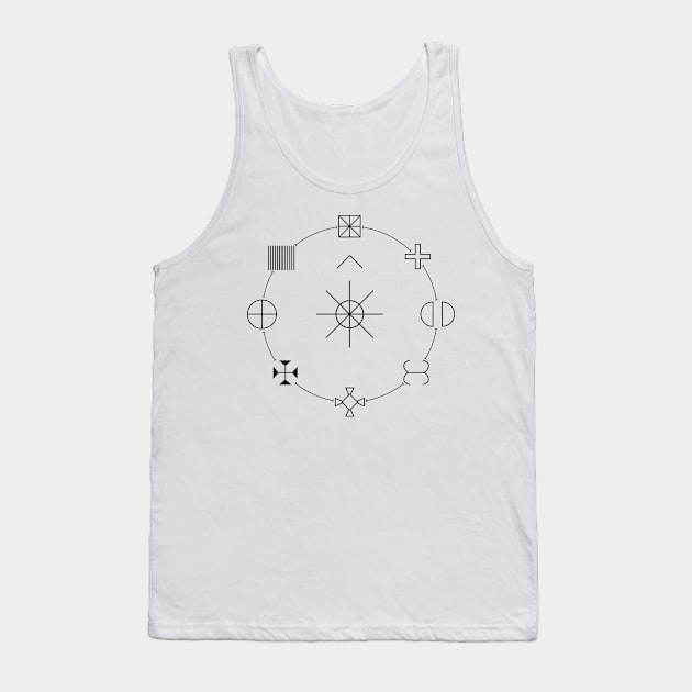 Circle of symbolism Tank Top by Walzie